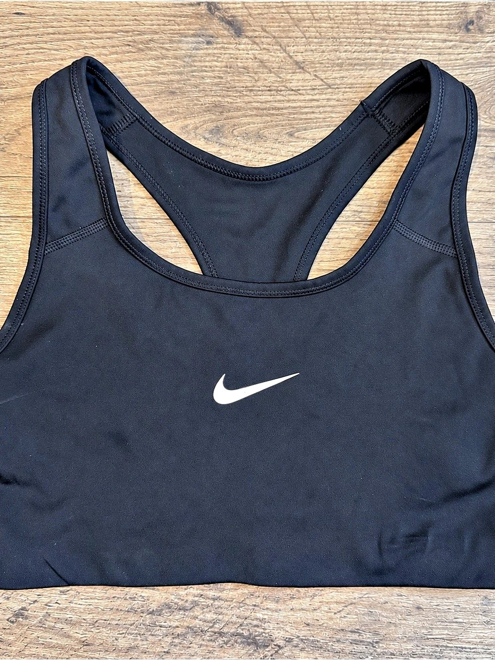 Nike Pro Classic Swoosh Sports Bra Women’s Medium Black Racerback